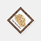 Chocolate Chip Cookie Hinzufügen von Wörtern Papie Serviette (Ecke)