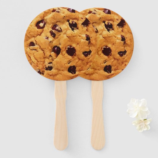 Chocolate Chip Cookie Image Fächer (Vorne und Hinten)