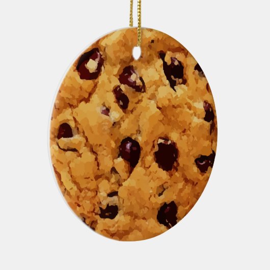 Chocolate Chip Cookie Image Keramik Ornament (Rechts)