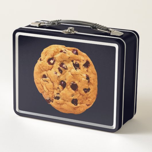 Chocolate Chip Cookie Image Metall Brotdose (Vorderseite)