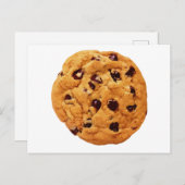 Chocolate Chip Cookie Image Postkarte (Vorne/Hinten)
