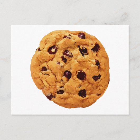 Chocolate Chip Cookie Image Postkarte (Vorderseite)