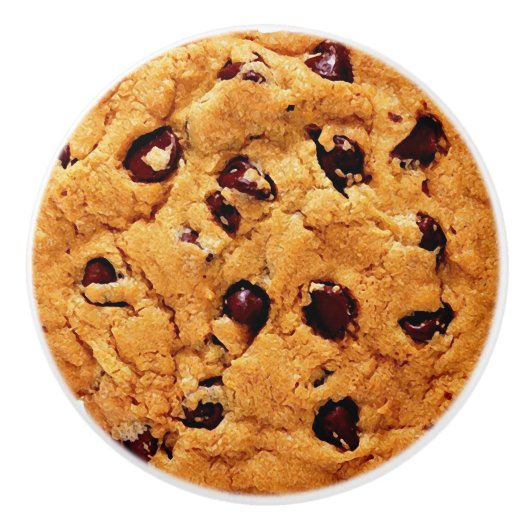 Chocolate Chip Cookie Keramikknauf (Vorderseite)