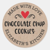 Chocolate Chip Cookie Kraft aus Liebe Sticker (Vorderseite)