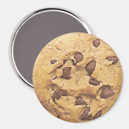 Chocolate Chip Cookie Magnet (Vorderseite/Rückseite)