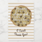Chocolate Chip Cookie Mix Wedding | Dreams Dough Lebensmitteletikett (Einzelnes Label)