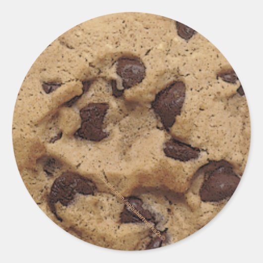 "Chocolate Chip Cookie Munch" Runder Aufkleber (Vorderseite)