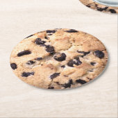 Chocolate Chip Cookie nah-up Runder Pappuntersetzer (Angewinkelt)