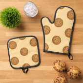 Chocolate Chip Cookie Ofenhandschuh & Topflappen-Set (Oben Unten)
