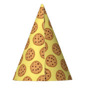 Chocolate Chip Cookie Pattern Partyhütchen (Rückseite)