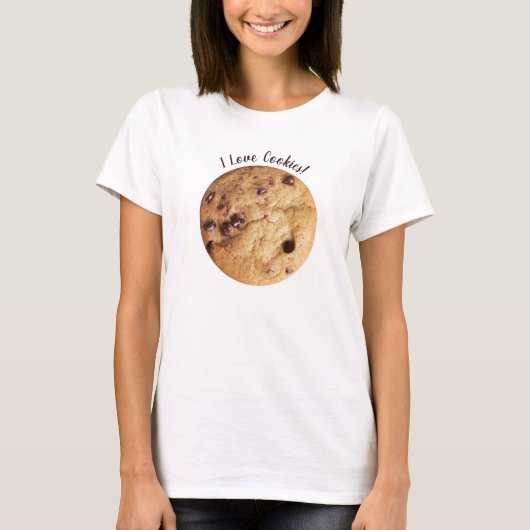Chocolate Chip Cookie Personalisiert T-Shirt (Vorderseite)