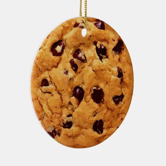 Chocolate Chip Cookie Personalisiert Weihnachten Keramik Ornament (Rechts)
