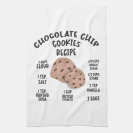 Chocolate Chip Cookie Rezept Geschirrtuch