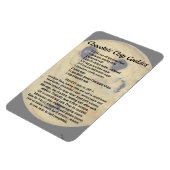 Chocolate Chip Cookie Rezept Magnet (Linke Seite)