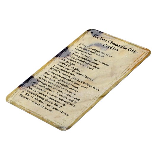 Chocolate Chip Cookie Rezept Magnet (Linke Seite)