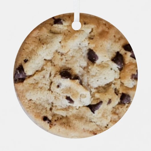 Chocolate Chip Cookie Romantische Weihnachten Ornament Aus Metall (Vorderseite)