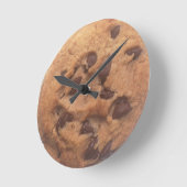 Chocolate Chip Cookie Runde Wanduhr (Winkel)