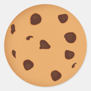 Chocolate Chip Cookie Runder Aufkleber