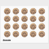 Chocolate Chip Cookie Runder Aufkleber (Blatt)