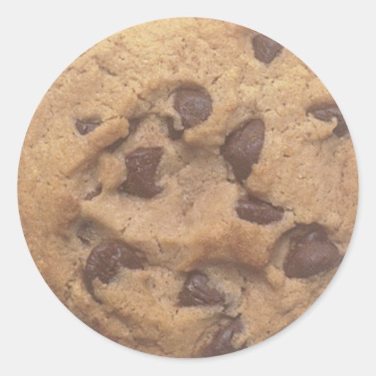 Chocolate Chip Cookie Runder Aufkleber (Vorderseite)