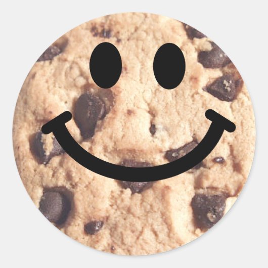 Chocolate Chip Cookie Runder Aufkleber (Vorderseite)