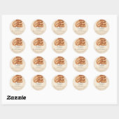 Chocolate Chip Cookie Stack Kraft-Wasserfarbe Runder Aufkleber (Blatt)