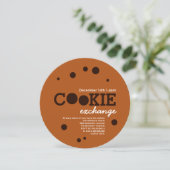 Chocolate Chip Cookie Swap-Party Einladung (Stehend Vorderseite)