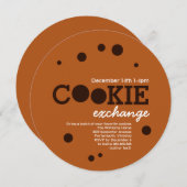 Chocolate Chip Cookie Swap-Party Einladung (Vorne/Hinten)