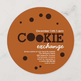 Chocolate Chip Cookie Swap-Party Einladung