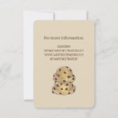 Chocolate Chip Cookie Teig Bäckerei Grand Opening Einladung (Rückseite)