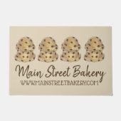 Chocolate Chip Cookie Teig Backwaren Konditorei Ko Fußmatte (Vorderseite)