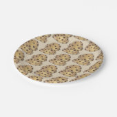 Chocolate Chip Cookie Teig Backwaren Konditorei Ko Pappteller (Schrägansicht)