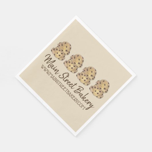 Chocolate Chip Cookie Teig Backwaren Konditorei Ko Serviette (Ecke)