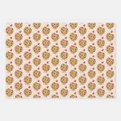 Chocolate Chip Cookie Weihnachtsmannmützen Weihnac Geschenkpapier Set (Vorderseite 3)