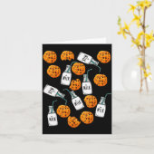 Chocolate Chip Cookies And Milk Funny Costume Karte (Gelbe Blume)