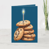 Chocolate Chip Cookies Geburtstag Karte (Vorderseite)