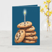 Chocolate Chip Cookies Geburtstag Karte (Gelbe Blume)