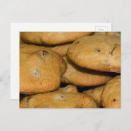 Chocolate Chip Cookies Lebensmittelfotografie Postkarte