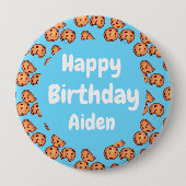 Chocolate Chip Cookies Musterballon Button (Vorderseite)