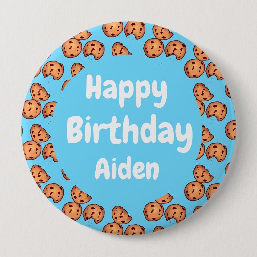 Chocolate Chip Cookies Musterballon Button (Vorderseite)