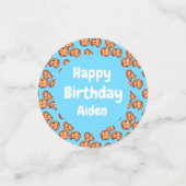 Chocolate Chip Cookies Musterballon Konfetti (Klein Vorderseite)