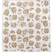 Chocolate Chip Cookies Pattern Duschvorhang (Vorderseite)