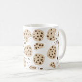 Chocolate Chip Cookies Pattern Kaffeetasse (VorderseiteRechts)