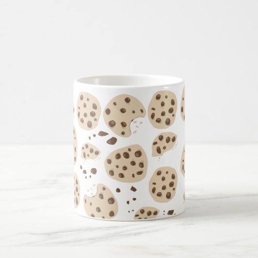 Chocolate Chip Cookies Pattern Kaffeetasse (Mittel)
