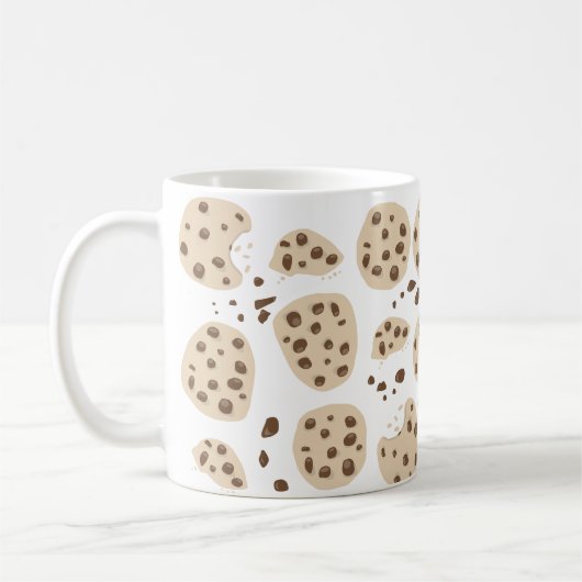 Chocolate Chip Cookies Pattern Kaffeetasse (Links)