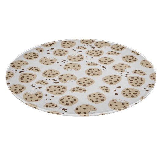 Chocolate Chip Cookies Pattern Schneidebrett (Ecke)
