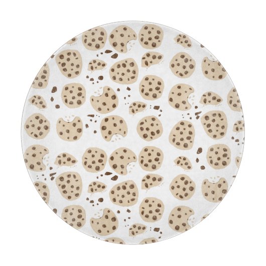 Chocolate Chip Cookies Pattern Schneidebrett (Vorderseite)