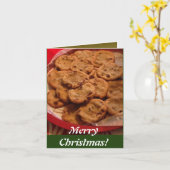 Chocolate Chip Cookies Weihnachten Karte (Gelbe Blume)