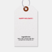 Chocolate Chip Cookies Zuhause gebacken Geschenkanhänger (Rückseite)