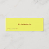 Chocolate Chip Muffin Lesezeichen Business Card Mini Visitenkarte (Rückseite)